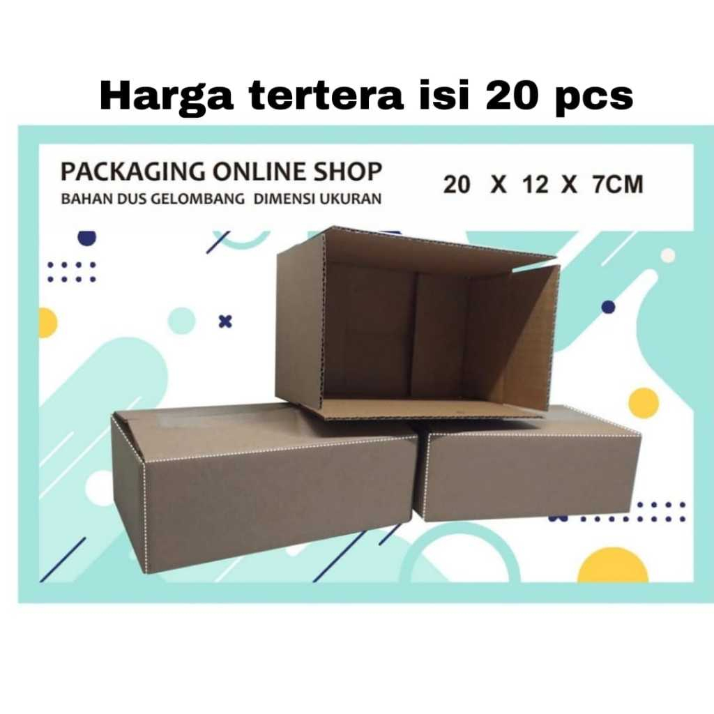 

BOX MURAH ISI 20 PCS READY / DUS ONLINE POLOS UK 20X12X7