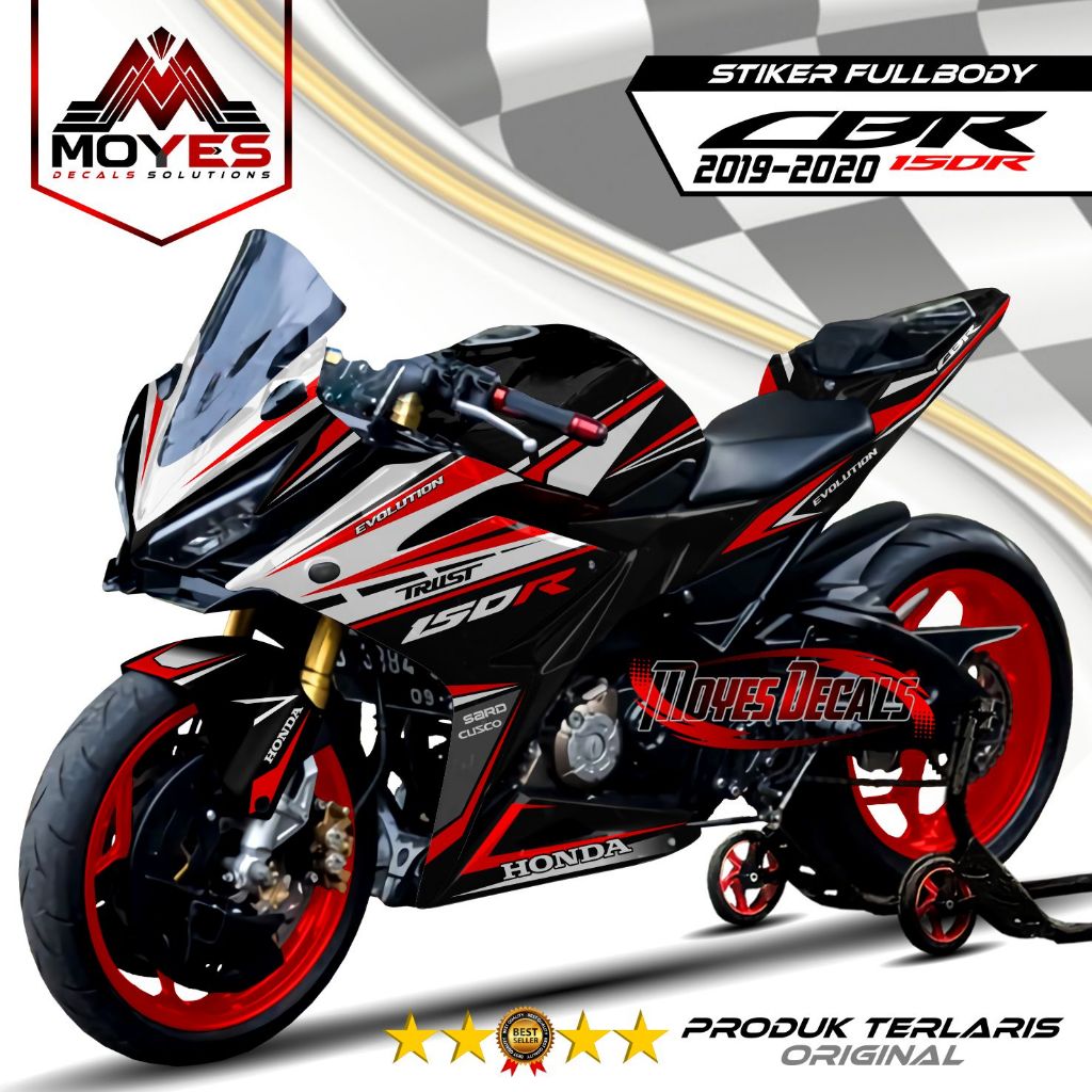 TERBARU Decal Sticker CBR150R Full Body K45N Sticker Decal CBR 150R Facelift 2019-2020 Fullbody