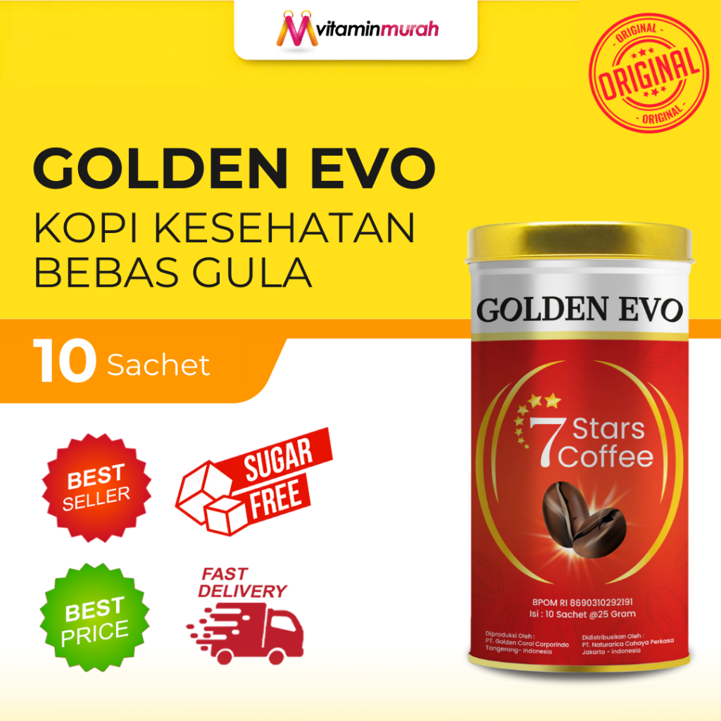 

Luminar GOLDEN EVO 7 STARS COFFEE - MINUMAN KOPI & BEBAS GULA