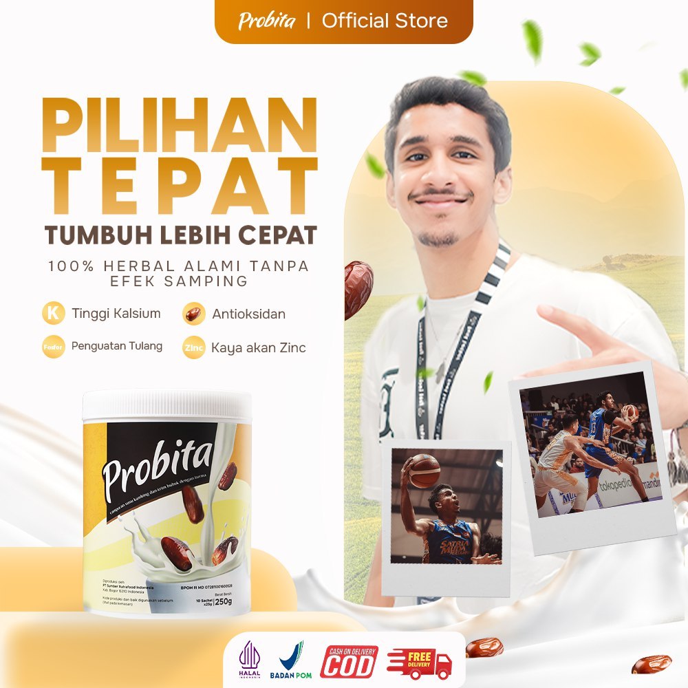 

PROBITA - Paket 8 Box Susu Ekstrak Kurma Untuk Tinggi Badan - 2400gr