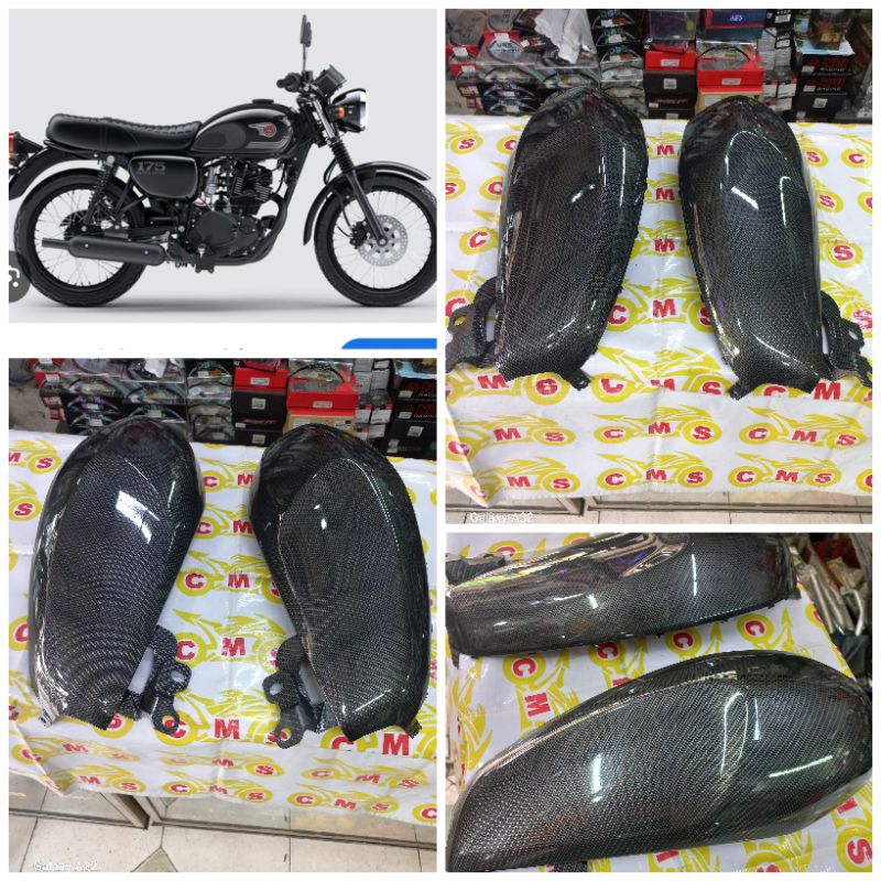 cover tangki kanan kiri yamaha XSR 155 cc carbon