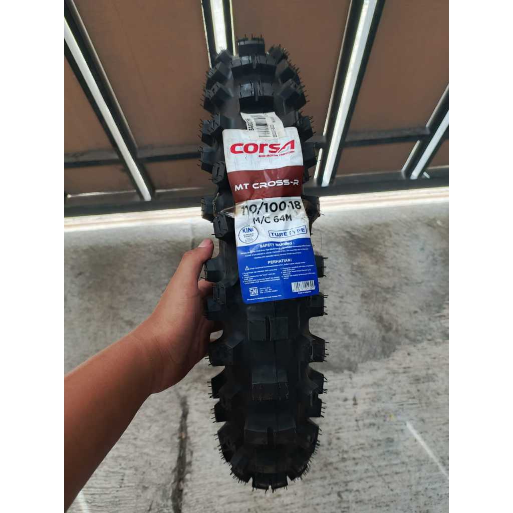Ban Belakang Motor Trail Ring 18 Corsa MT Cross Ukur 110/100-18 Ban Trail Trabas Harga Promo