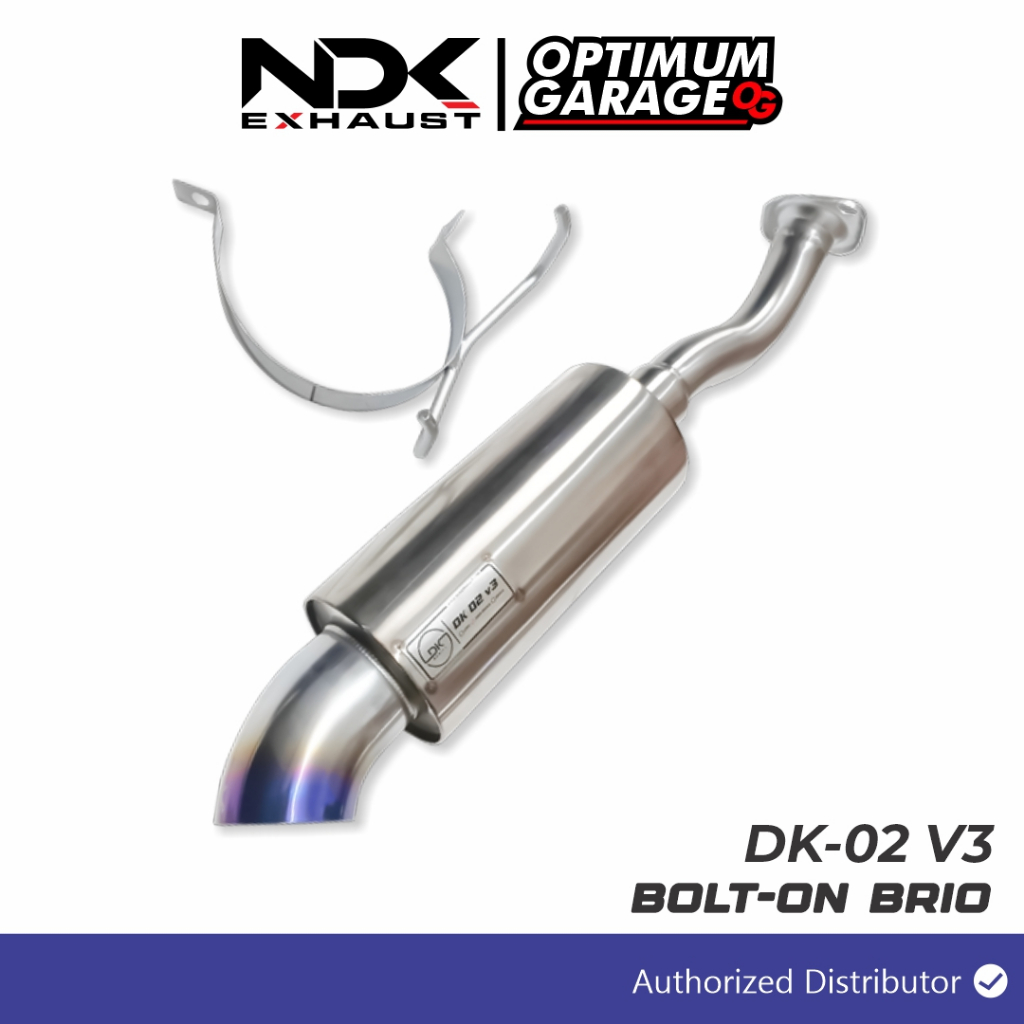 KNALPOT MOBIL NDK EXHAUST MUFFLER DK-02V3 BOLTON HONDA BRIO