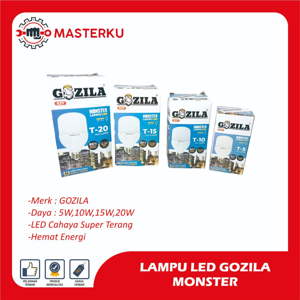 LAMPU LED GOZILA LAMPU MONSTER/Lampu LED murah GOZILA monster/ LAMPU LED MURAH