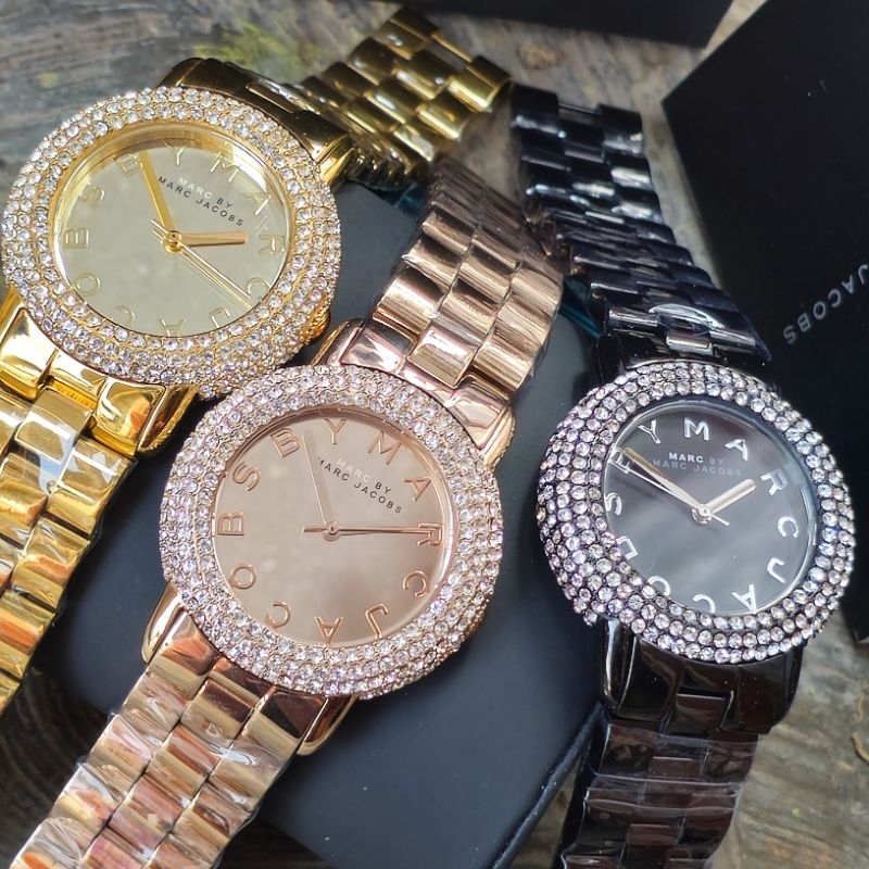 Marc Jacobs Crystal Watch Original Jam Tangan Wanita Free Box Ori