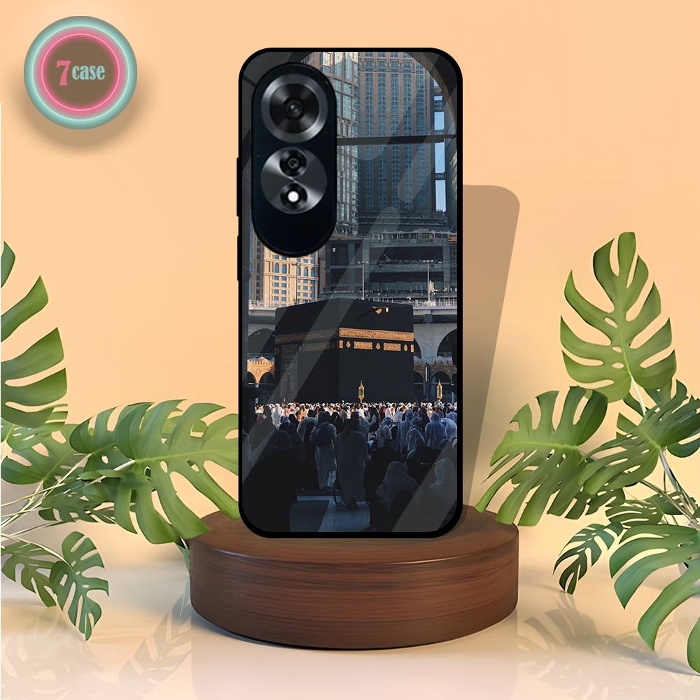 |SV85| SAVEN CASE GLOSSY OPPO A60 KILAU EFEK KACA | REQUEST CASE HP SOFTCASE MOTIF MEKKAH
