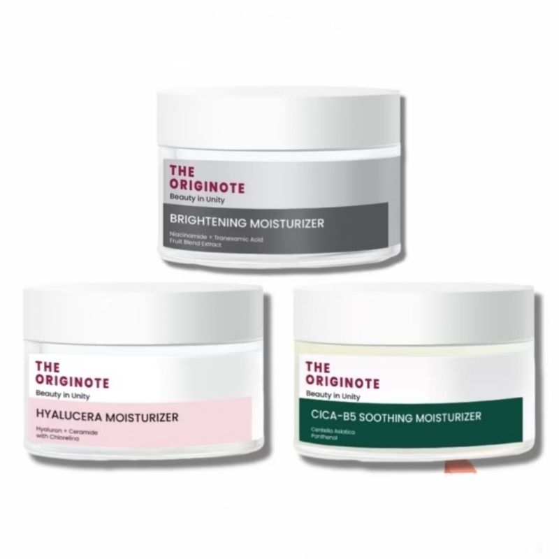 The Originote Moisturizer | The Originote Cica B5 Soothing Moisturizer | The Originote Brightening M
