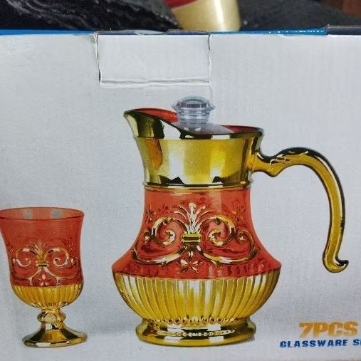 TEKO CHINIL KECIL( SET 1 TEKO+6 GELAS) TEKO ARAB