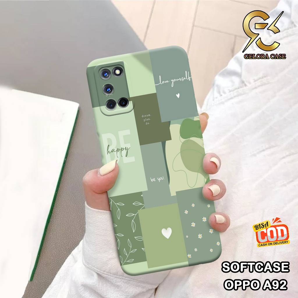 Case OPPO A92 - Geloracase - OPPO A92 - Motif case Aesthetic - OPPO - Softcase OPPO A92  Pelindung H