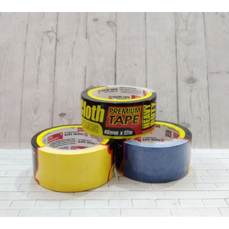 

LAKBAN WARNA NACHI 2 INCH / ISOLASI WARNA / CLOTH TAPE NACHI 2 INCH - NACHI TAPE