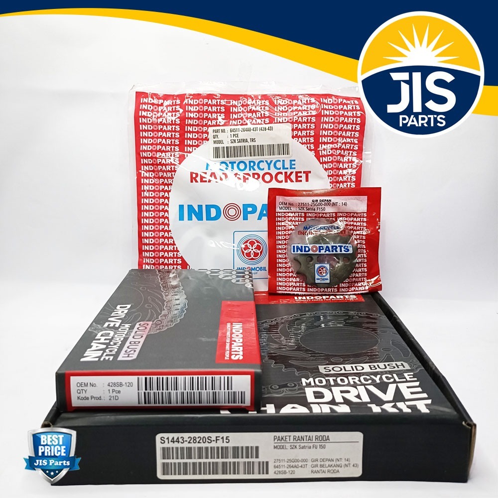 GIRSET GEARSET GIR SET PAKET SATRIA FU 150 OLD INDOPARTS