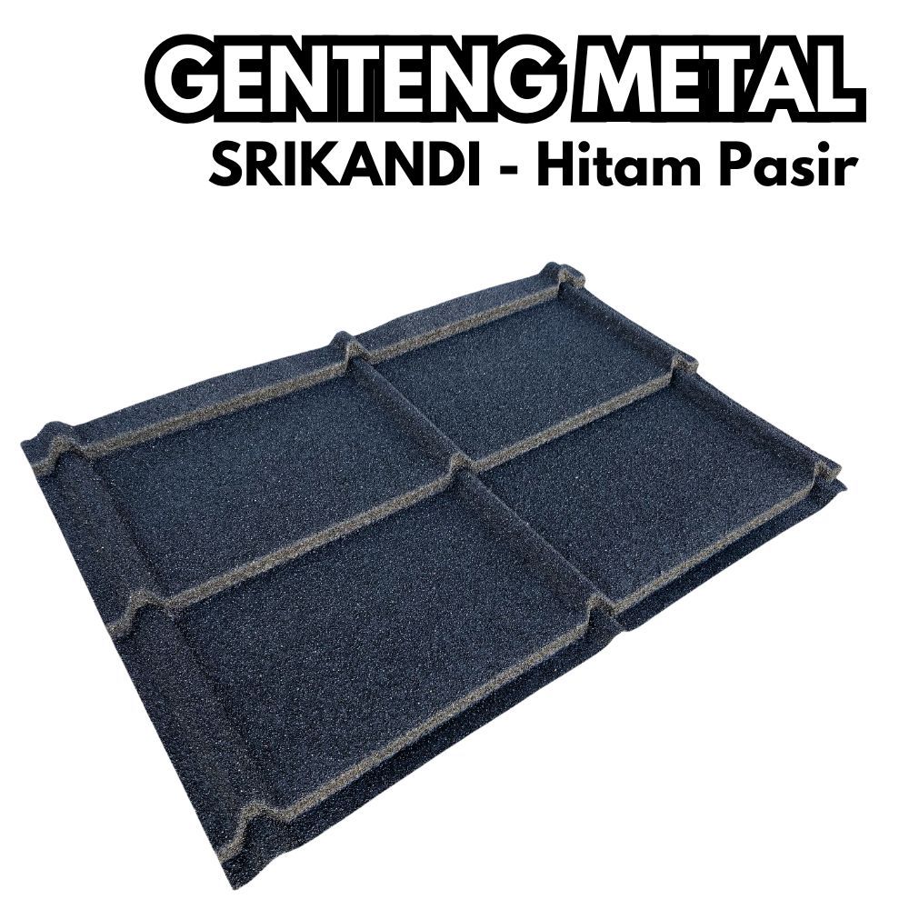 Genteng Metal Minimalis 2x4 Hitam Pasir / Hitam Dop Sakura Srikandi Roof