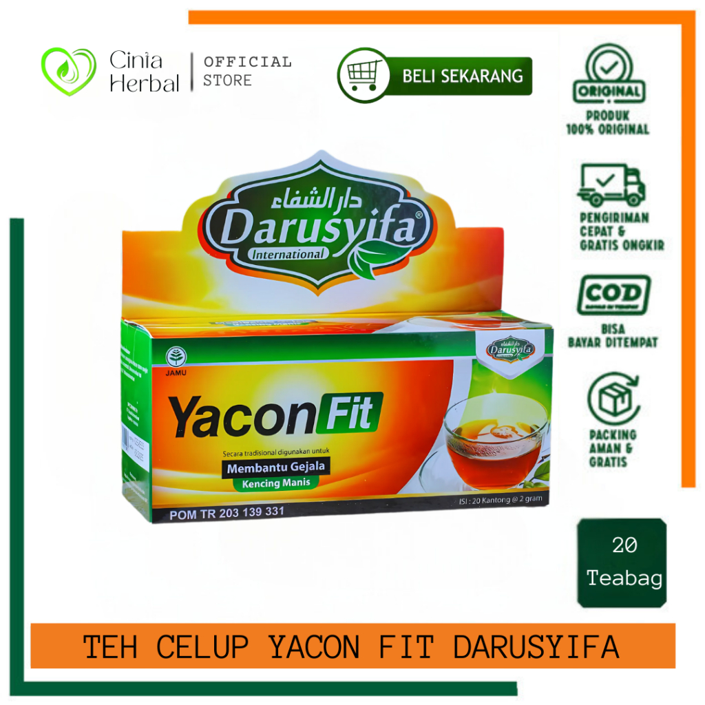 

Teh Celup Yakon Fit Darusyifa Isi 20 ORIGINAL