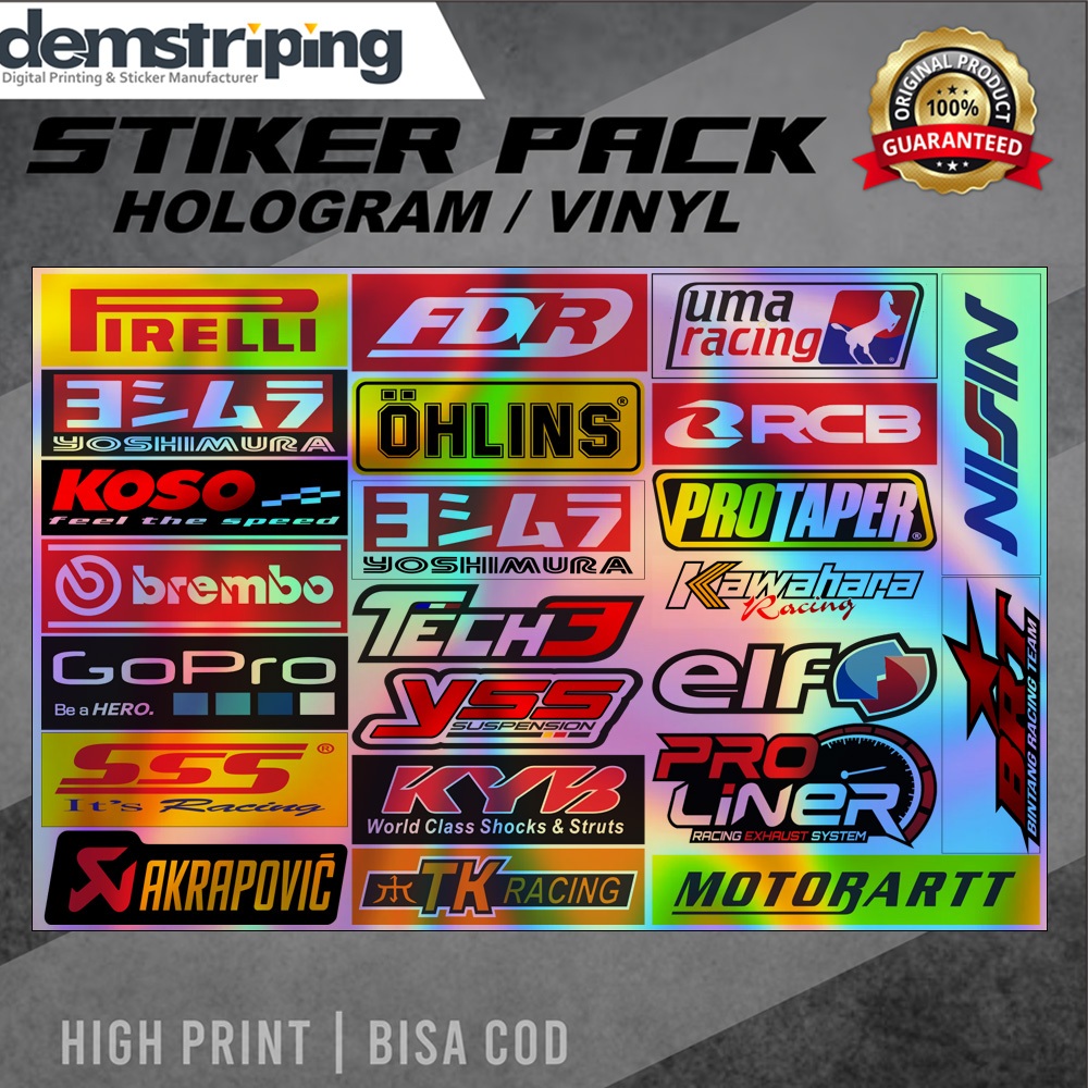 Stiker Pack racing stiker pack logo logo racing variasi stiker motor keren termurah dan berkualitas
