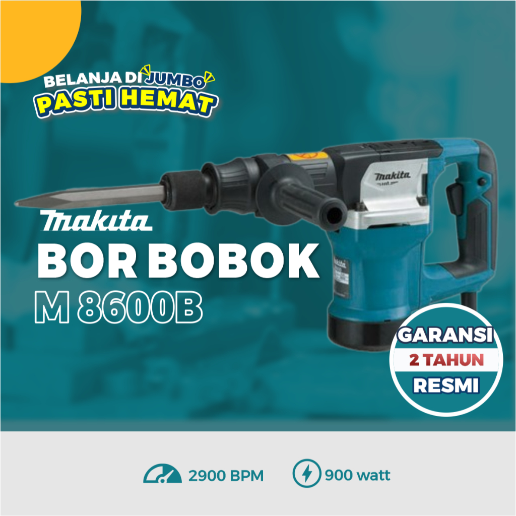MAKITA M8600B Mesin Bor Penghancur Beton Demolition Hammer