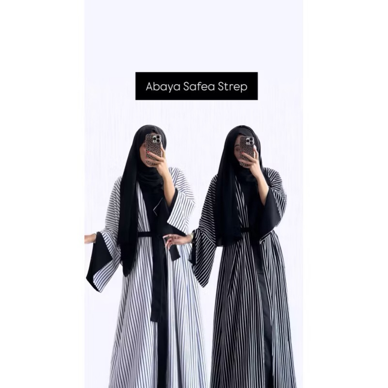 Abaya Safea Strep - by Elee.id