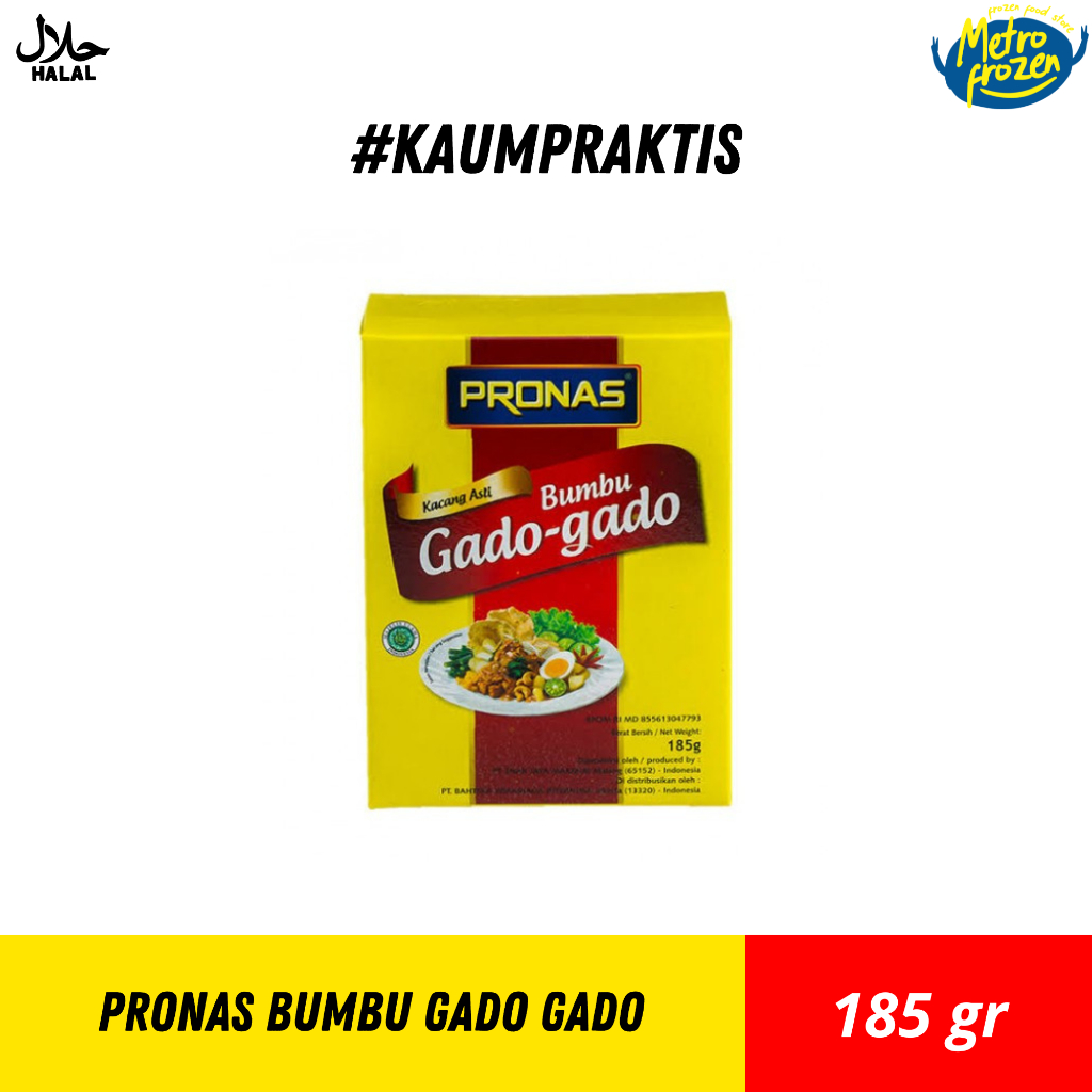 

Pronas Bumbu Gado-Gado 185gr //bumbu gado gado enak //bumbu gado gado instan Banjarmasin