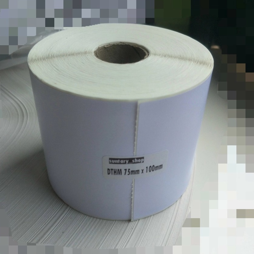 

KODE 86GE barcode stiker thermal 75 mm x 1 mm cocok untuk resi 75x1 76x1 isi 5 pcs