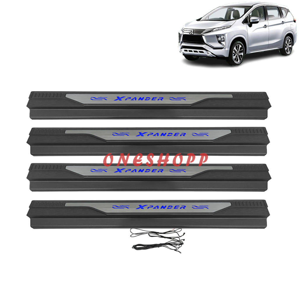 SILL PLATE DOOR SILLPLATE SAMPING XPANDER LAMPU LED / TANPA LAMPU