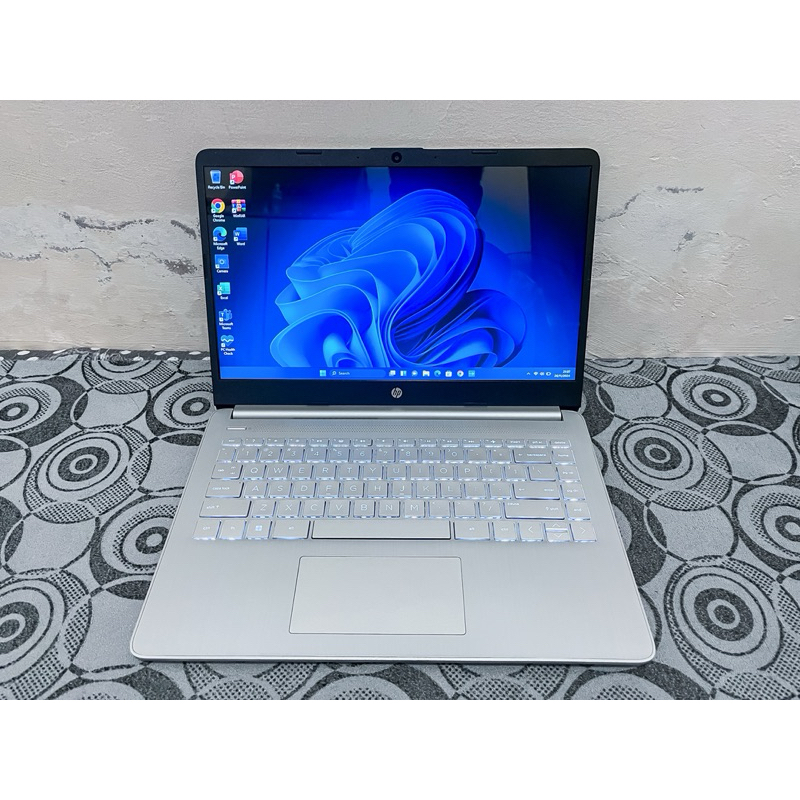 Laptop Second Hp 14s-Cf1047TU Intel Celeron N4500 Ram 8GB Ddr4 Ssd 512Gb Vga Intel UHD Grafhics Laya