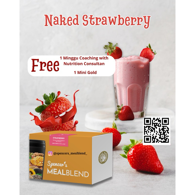 

Spencers Mealblend Strawberry box @15 Sachet Meal Replacement Multigrain nutrisi diet sehat