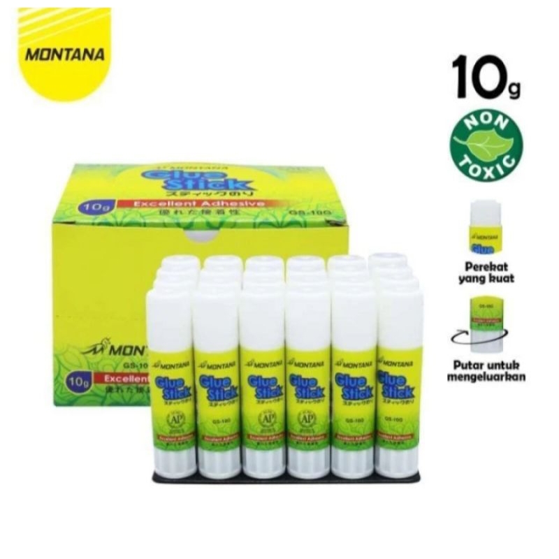 

lem kertas Montana Glue Stick 10g(24pc)