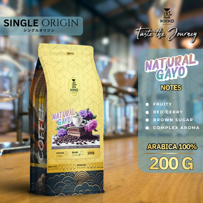 

KOPI ARABIKA GAYO NATURAL 200 GRAM SINGLE ORIGIN SPECIALTY COFFEE