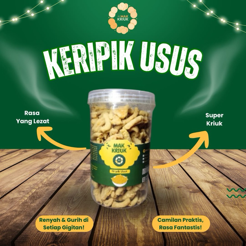 

MAK KRIUK Keripik Usus |350 gram | Camilan Gurih Renyah