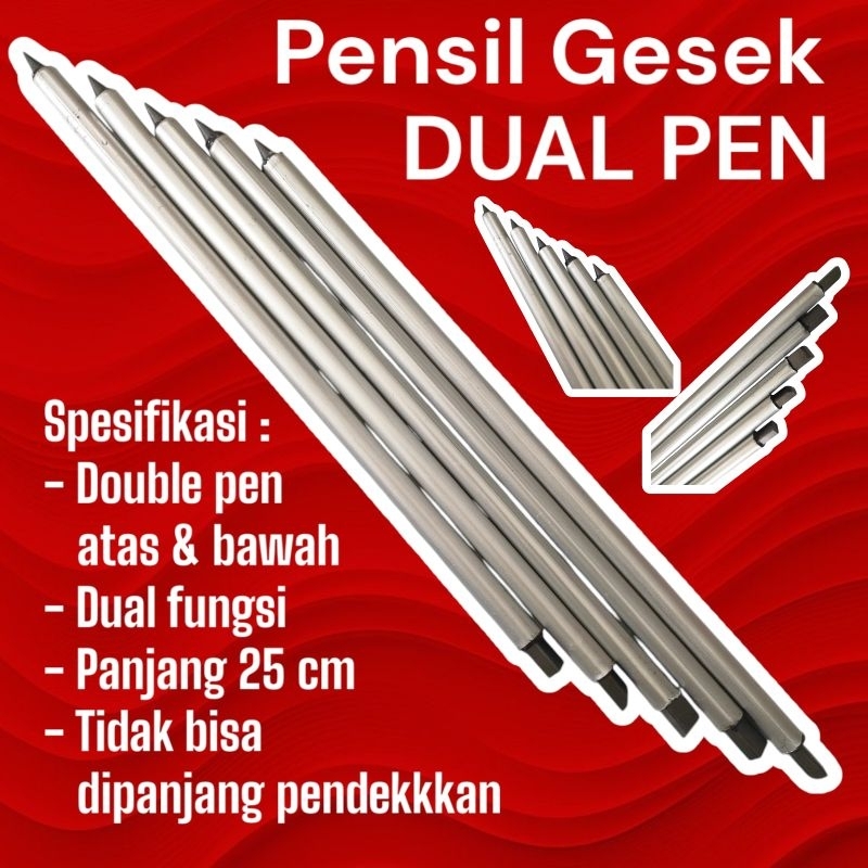 

Pensil Gesek Samsat untuk Nomor Rangka Mesin Kendaraan Motor dan Mobil Pensil Tukang