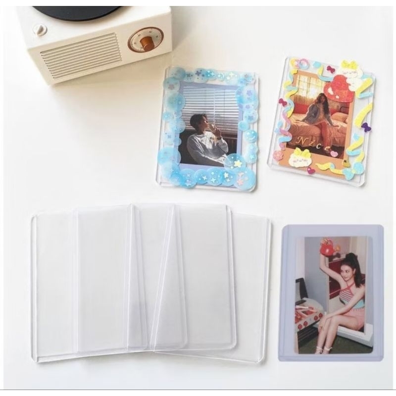 Top Loader Tebal Kpop toplo dengan Inner Card Photocard PC Polaroid Korea Inner Sleeve magnetic sult