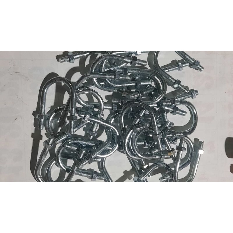 Baut U/Baut U Bold/Klem Pipa Besi U 2 baut ukuran 2"