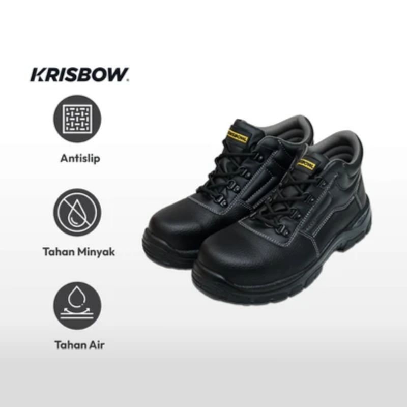 Krisbow Hercules Sepatu Pengaman 6 Inci/ sepatu safety
