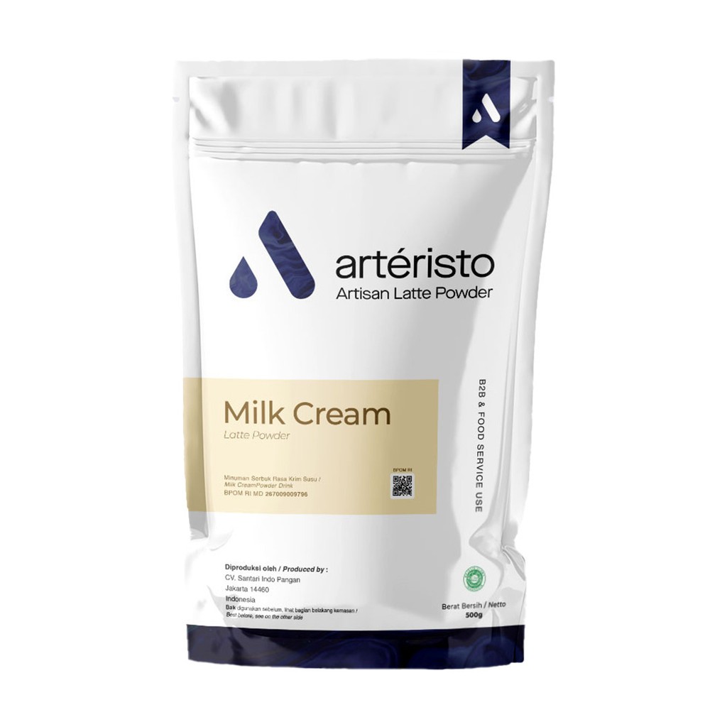 

Arteristo Milk Cream Premium Bubuk Minuman Aneka Rasa 500gr - Tanpa Gula Powder Drink Susu Kream