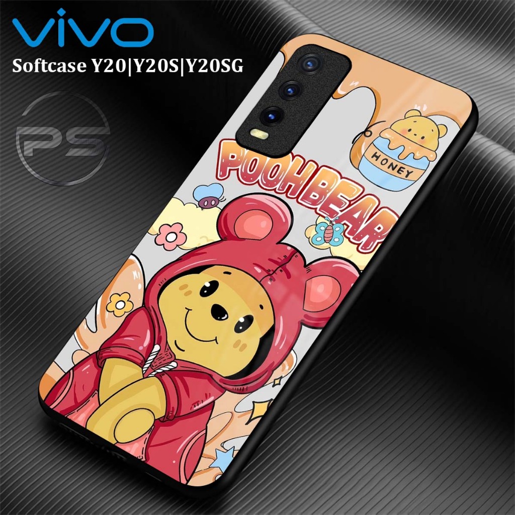 PS49 Softcase Kilau Vivo Y20 Y20S Y20S G | Case Hp Vivo Y20S Y12S Y20 | Kesing Glass Kaca Silikon Mi