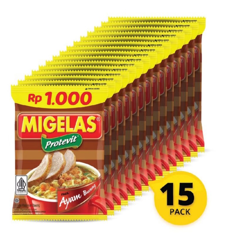 

mie gelas sachet isi 15
