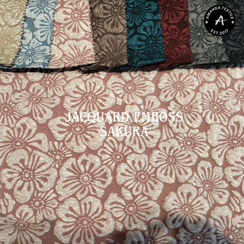 KAIN JACQUARD EMBOSS SAKURA