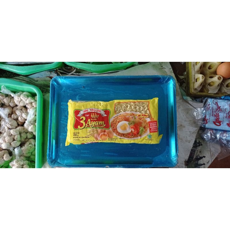 

Mi telur pipih cap 3 ayam Indofood 200gr isi 2 pcs panjang, mi pipih indofood 200gr
