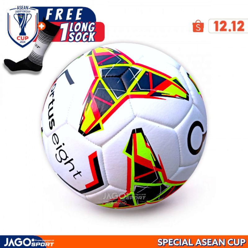 Bola Sepak Size 5 Ortus Cyclone Comp Ball Sepakbola Kaki Mini Soccer