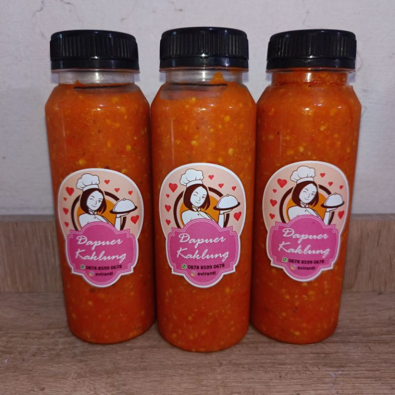 

sambel giling siap makan/250ml/no sugar/no pengawet/no meicin/orgainc