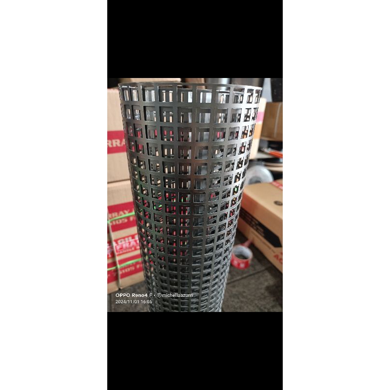 grill/ram tutup box speaker lubang kotak ukuran 120x60 tebal 0.8