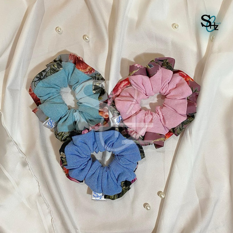 Shz crafts scrunchies | scrunchies ala korea | scrunchies aesthetic | scrunchies lucu | ikat rambut