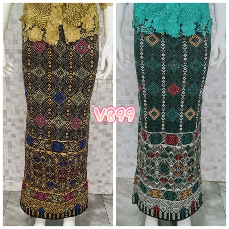 Rok Rajut Motif Tenun Bangkok V899