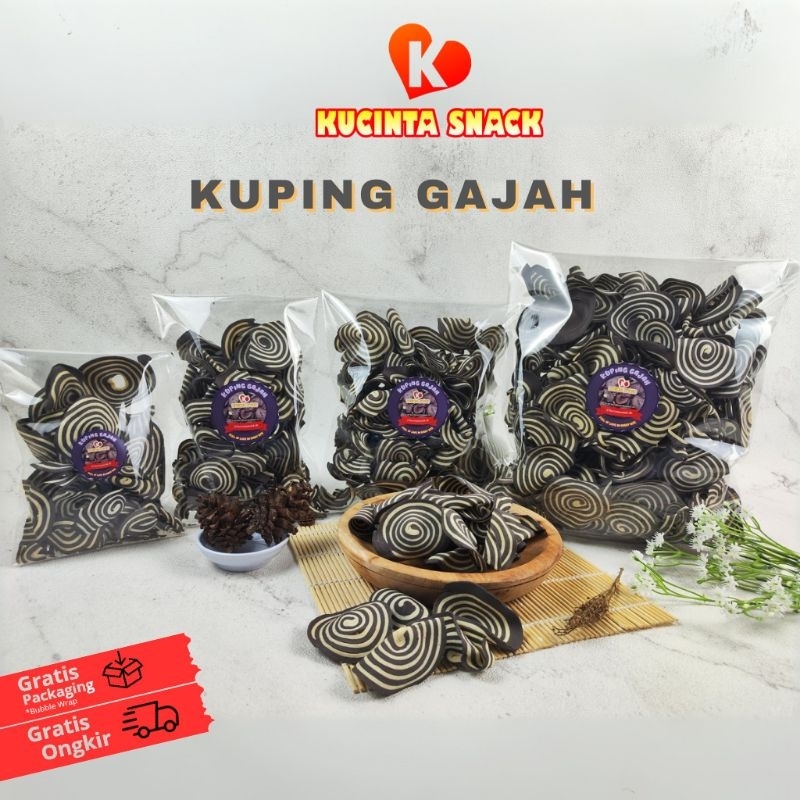 

Kuping Gajah 1 Kg , 500 gr Cemilan Renyah Gurih Khas Nusantara Jajanan Jadul By Kucinta Snack