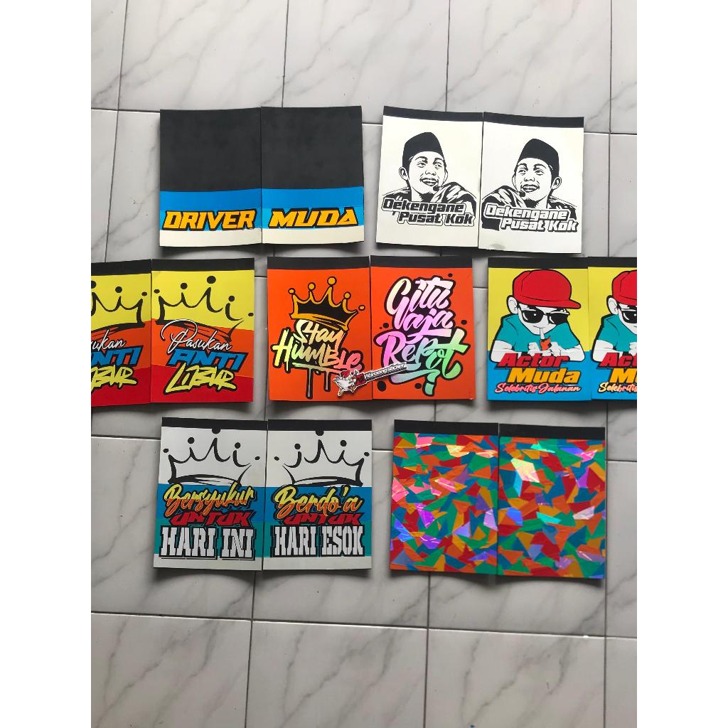 JUAL KARPET LUMPUR VARIASI PICK-UP PENAHAN LUMPUR KEPET EBEK KARET LUMPUR DAN STICKER UKURAN L300
