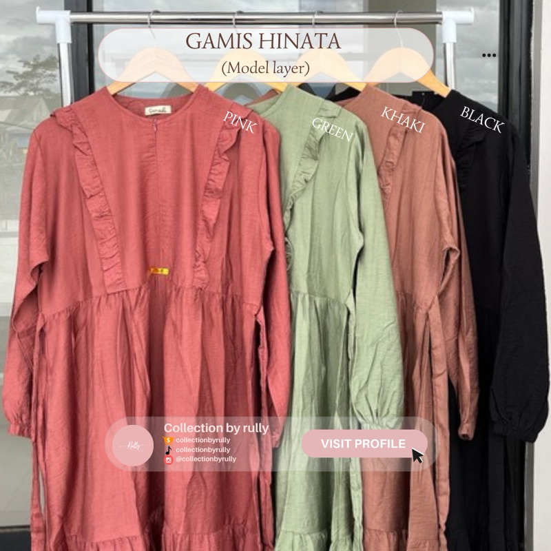 GAMIS HINATA - GAMIS POLO LINEN / GAMUS MURAH / GAMIS WANITA / GAMIS BUSUI