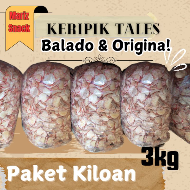 

KERIPIK TALAS balado/original camilan terbaru makanan ringan enak / keripik talas (BERAT : 3KG) Khas Wonosobo