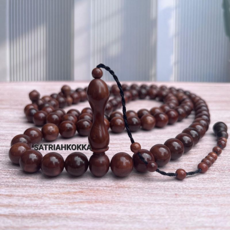 Tasbih 99 bulat kaukah kaokah kokka 12MM