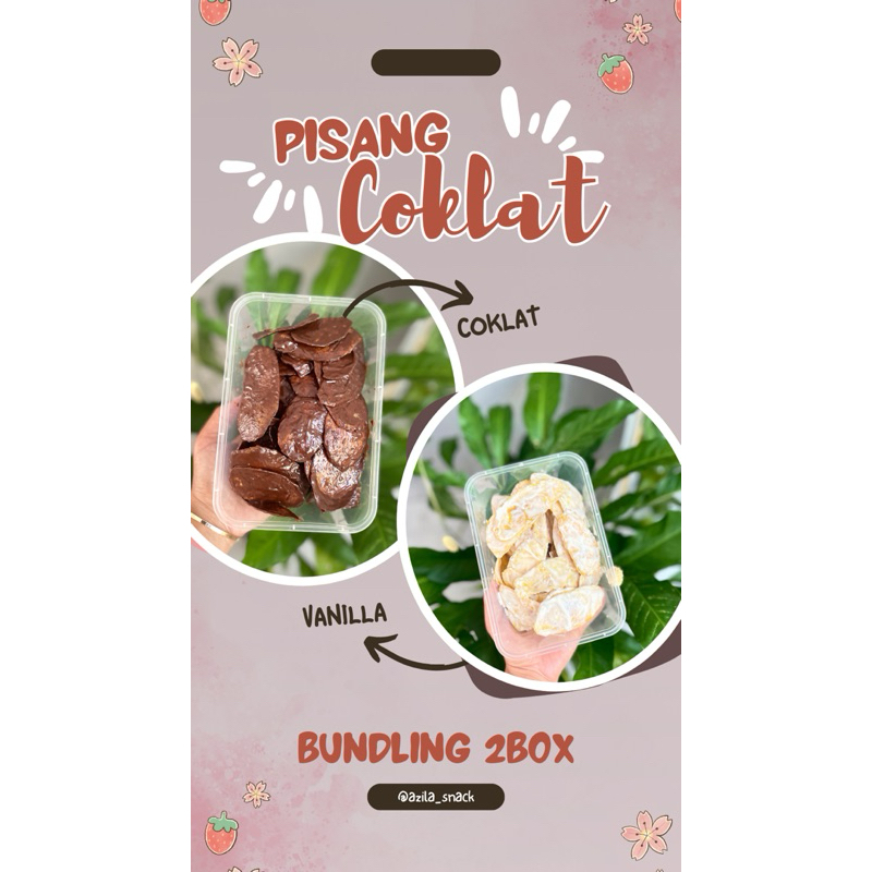 

{ PROMO } BUNDLING KRIPIK PISANG COKLAT 2 BOX [ 300 G ]