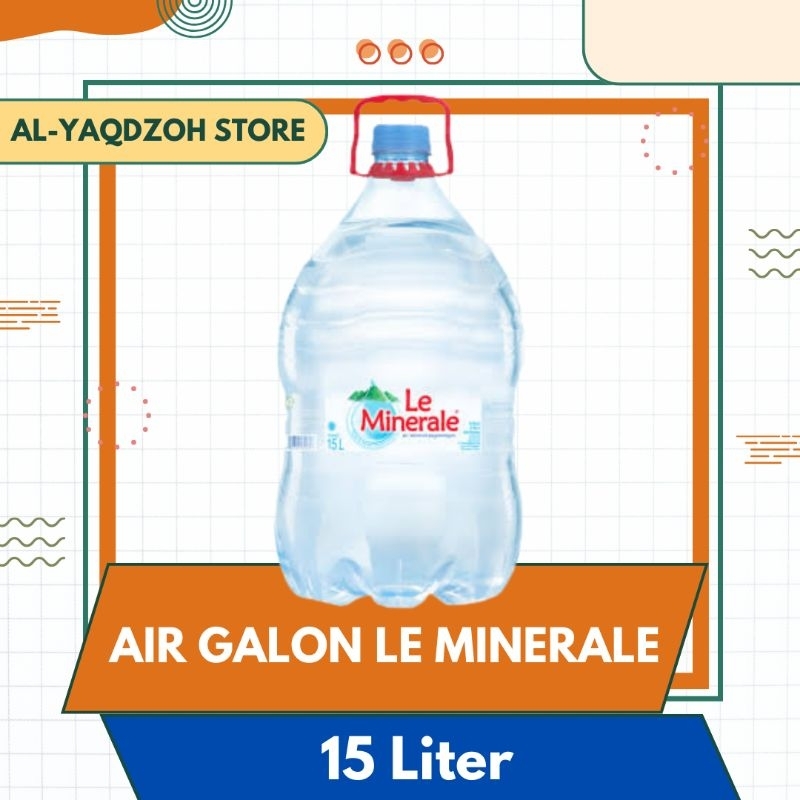 

GALON | Air Minum Le minerale | Galon sekali pakai - 15 Liter