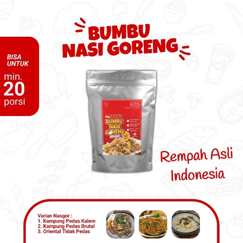 

BUMBU NASI GORENG INSTAN REMPAH ASLI INDONESIA
